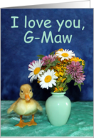 I Love You G-Maw, Get Well Soon card