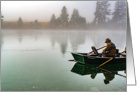 Fisherman Reflection - Flathead River card
