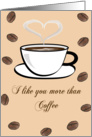 Friendship - relationship - More than coffee card