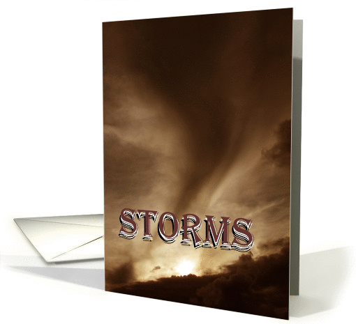 Encouragement Hope Facing a Storm or Challenge card (924354)