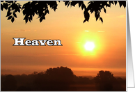 Angels painting the sky card