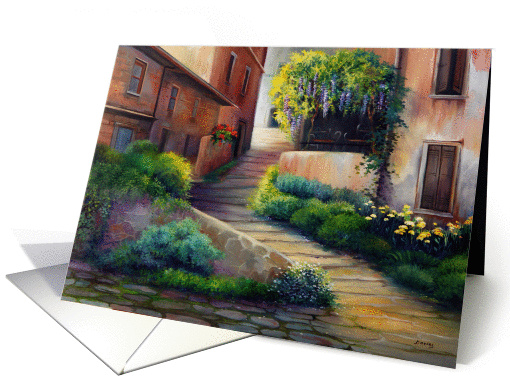 Blank Note Card, Cafe, Sienna, Italy card (1312870)