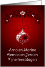 Dutch Christmas card for Arno en Marina card