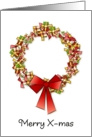 Gift wreath card