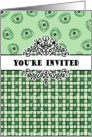 General invitation- blocks and dots green card