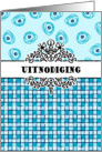 Dutch invitation card- Uitnodiging verjaardag card