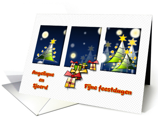 Dutch Christmas card for Angelique en Sjoerd card (1001059)