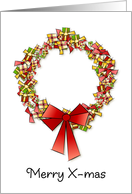 Gift wreath card
