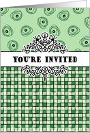 General invitation- blocks and dots green card