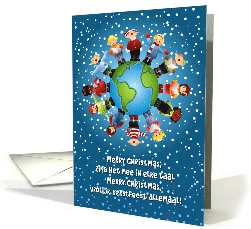 Christmas card Caroling around the world- Dutch card (977173)