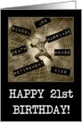 Happy 21st Birthday Card