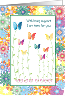 Flowered Butterflies card