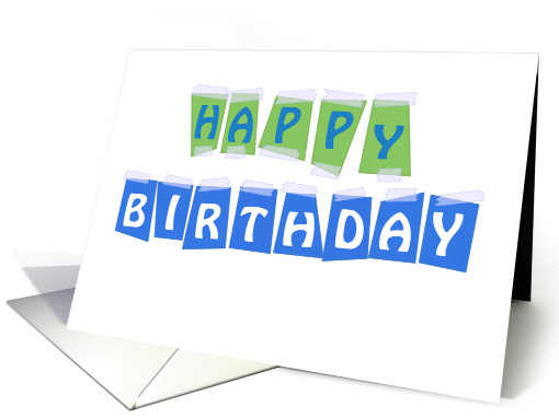 Happy Birthday Craft Humor with Sticky Tape card (931240)