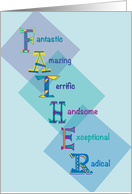 Fantastic, Amazing Father’s Day card