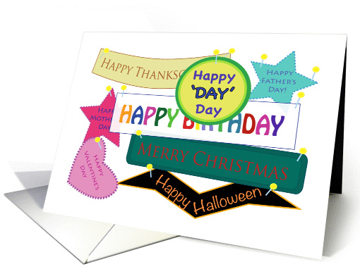 Happy 'Whatever' Day card covering most holidays card (931247)