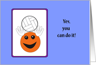 volleyball encouragement card