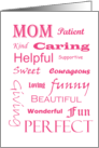 Mothers day, mom card