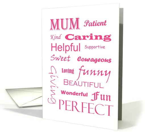 Pink Mother's Day card (1043043)