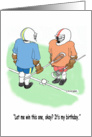 Lacrosse LAX Face Off Birthday card