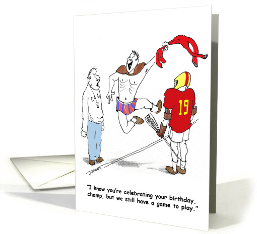 Lacrosse LAX Happy Birthday card (931268)