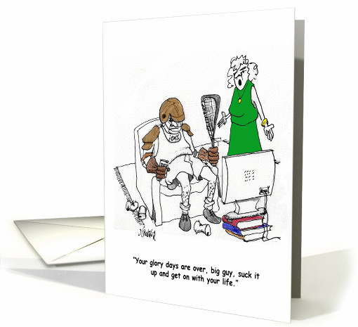 Lacrosse LAX Memories, Humorous Blank Note card (932692)