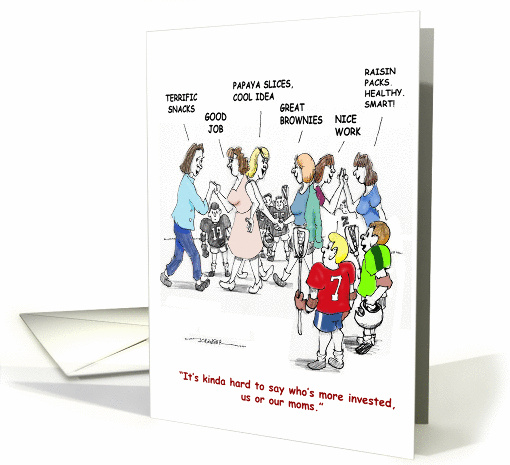 Lacrosse LAX Mom Snax Thanx card (932719)