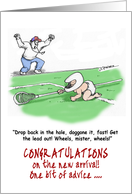 Lacrosse LAX Baby card