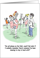 Lacrosse LAX Texting Staying In Touch card