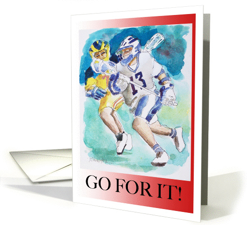 Lacrosse LAX Good Luck card (939526)