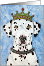 King Crown Liver Dalmatian Dog Blank Card