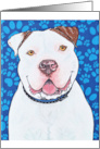 Happy Birthday Big Dog Paw Print Art Painting card
