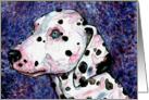 Dalmatian Blue Eyes Canine Dog Blank Card