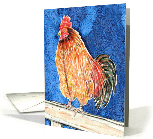 Rooster Chicken Fowl Farm Bird Animal Blank Note card (939411)