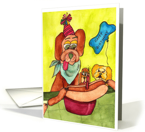 Birthday Dogs card (943365)