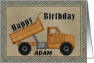Happy Birthday Adam card