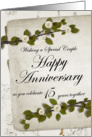 Wishing a Special Couple Happy Anniversary 15 Years together card