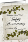 Wishing a Special Couple Happy Anniversary 16 Years together card
