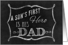 A son’s first Hero is his Dad card