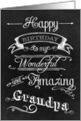 Chalkboard Birthday Amazing Grandpa card