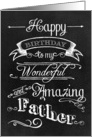 Chalkboard Birthday Amazing Father card