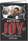 Wishing you Much Joy this Holiday Season Photo Card