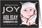 Wishing you Much Joy & Happiness this Holiday Season Chalkboard card