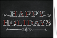 Happy Holidays Chalkboard card