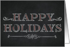 Happy Holidays Chalkboard card