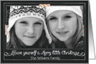 Chalkboard Have yourself a Merry Little Christmas Photo Card