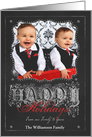 Chalkboard Happy Holidays from Our Family to Yours Photo card