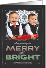 Chalkboard May Your Days be Merry and Bright Photo card