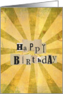 Happy Birthday Vintage card