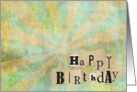 Happy Birthday Vintage card