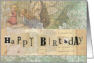 Happy Birthday Vintage Collage card